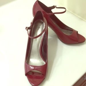 Burgundy pumps